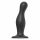 Strap-on-me Curvy L - gegolfde, voetvormige dildo (zwart)