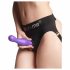 Strap-on-me Curvy M - golvend, voet dildo (paars)