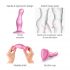 Strap-on-me Curvy M - golvend, staande dildo (roze)