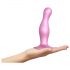 Strap-on-me Curvy M - golvend, staande dildo (roze)