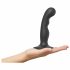 Strap-on-me P&G S - gebogen, met basis dildo (zwart)