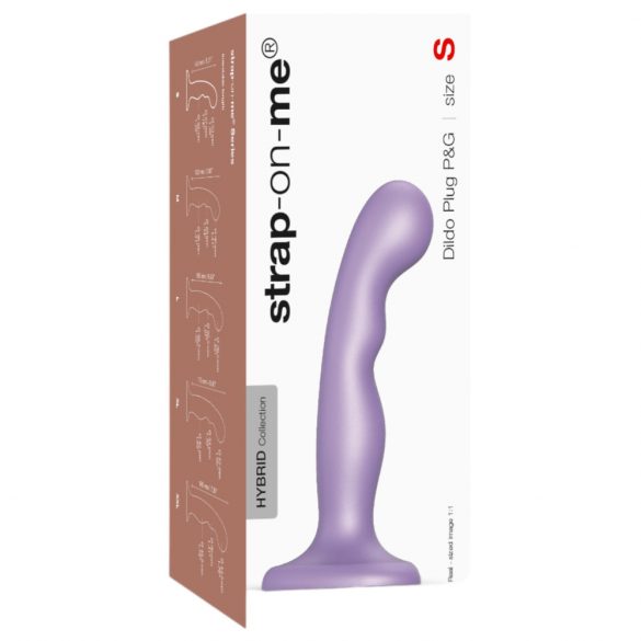 Strap-on-me P&G S - gebogen, staande dildo (paars)