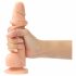 Strap-on-me M - dubbele laag, voetvorm, realistische dildo (natuurlijk)