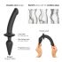 Strap-on-Me Switch Semi-Realistic XXL - 2-in-1 Silicone Dildo (Black) 