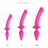 Strap-on-me Switch Semi-Realistic XXL - 2-in-1 Silicone Dildo (Pink) 