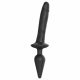 Strap-on-me Swith Realistic L - 2-in-1 siliconen dildo (zwart)