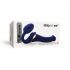 Strap-on-me S - opzetstuk luchtgolven vibrator - klein (blauw)