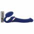 Strap-on-me M - opzetbare luchtgolf vibrator (blauw)