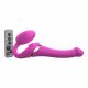 Strap-on-me S - opzetbare luchtdruk vibrator - klein (roze)