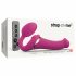 Strap-on-me M - opzetbare, luchtdruk vibrator (roze)