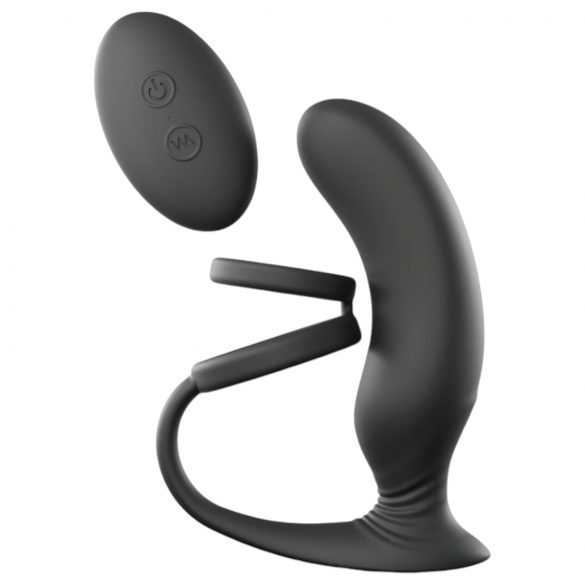 Love to Love - prostaatvibrator met ring (zwart)