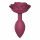 Love to Love Open Roses M - silicone anale dildo (bordeaux)