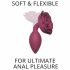 Love to Love Open Roses M - silicone anale dildo (bordeaux)