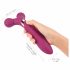 Love to Love Fireball - oplaadbare, 2in1 massage vibrator (bordeaux)