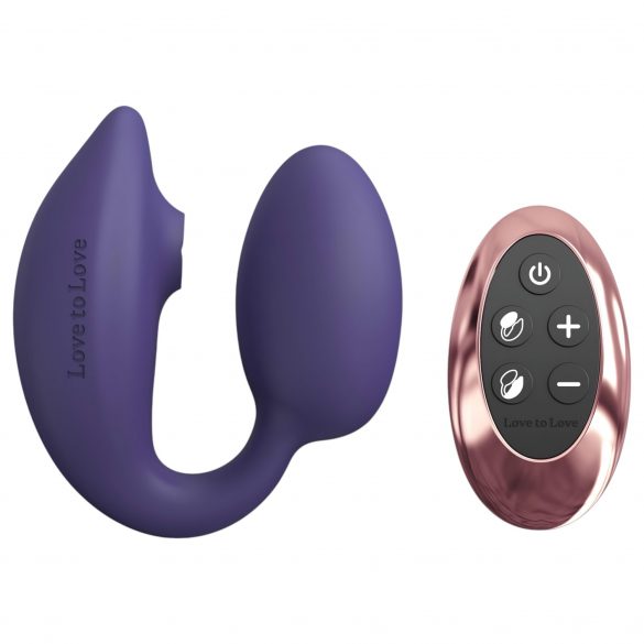 Love to Love Wonderlover - G-spot vibrator met clitoris stimulator (paars)