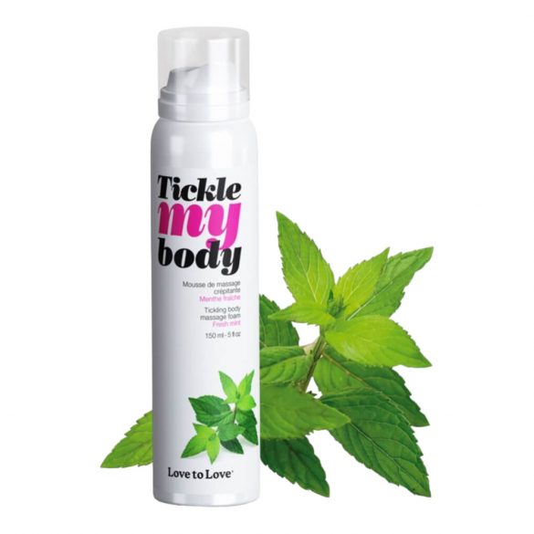 Kriebels door mijn lichaam - massage schuim - munt (150ml)