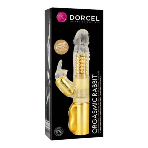 Dorcel Orgasmische Rabbit - Vibrator met clitorisstimulator (goud)