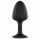 Dorcel Geisha Plug Diamond M - anale plug met witte steen (zwart)