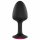 Dorcel Geisha Plug Ruby M - pink stenen anale plug (zwart)