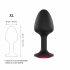 Dorcel Geisha Plug Ruby XL - roze stenen anale dildo (zwart)