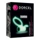 Dorcel - fosforescerende vibrerende penisring (wit)