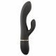 Dorcel Glam Rabbit - oplaadbare vibrators met clitoriskar (zwart)