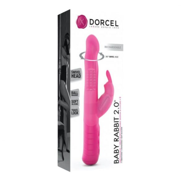 Dorcel Baby Rabbit 2.0 - oplaadbare, clitorale vibrator (roze)