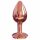 Dorcel Diamond Plug S - aluminium anale dildo - klein (roze goud)