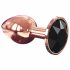 Dorcel Diamond Plug S - aluminium anale dildo - klein (roze goud)