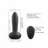 Dorcel Deep Thrust - oplaadbare, draadloze stotende vibrator (zwart)