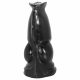 AnimHole Wolf - wolf penis dildo - 21cm (zwart)