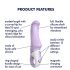 Satisfyer Charming Smile - waterdichte, oplaadbare G-spot vibrator (paars)