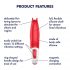 Satisfyer Power Flower - oplaadbaar, waterdichte vibrator (rood)