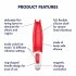 Satisfyer Power Flower - oplaadbare, waterdichte vibrator (rood)