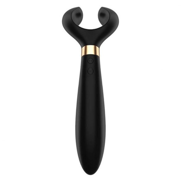 Satisfyer Eindeloos plezier - oplaadbare, waterdichte paarvibrator (zwart)