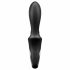 Satisfyer Heat Climax+ - slimme, verwarmende, anale vibrator met arm (zwart)