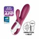 Satisfyer Hot Bunny - slimme verwarmde vibratie voor clitoris (rood)