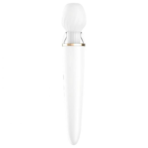 Satisfyer Double Wand-er - slimme massagerende vibrator (wit)