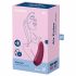 Satisfyer Curvy 1+ - slimme luchtdruk clitoris stimulator (rood)