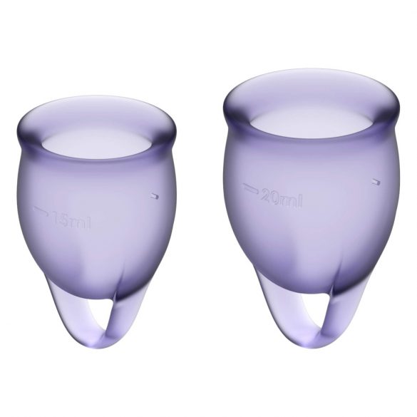 Satisfyer Zelfverzekerd - menstruatiecup set (paars) - 2pcs