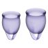 Satisfyer Zelfverzekerd - menstruatiecup set (paars) - 2pcs