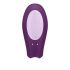 Satisfyer Double Joy - slim, smart, waterdichte duo vibrator (paars)