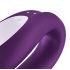 Satisfyer Double Joy - slim, smart, waterdichte duo vibrator (paars)