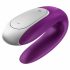 Satisfyer Double Fun - slimme, waterdichte, draadloze paar vibrator (paars)