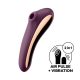 Satisfyer Dual Kiss - 2in1, oplaadbare vaginale en clitoris vibrator (paars)