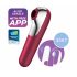 Satisfyer Dual Love - slimme vaginale en clitorale vibrator (rood)