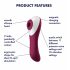 Satisfyer Dual Crush - oplaadbare vaginale en clitoris vibrator (rood)