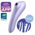 Satisfyer Dual Plezier - slimme luchtgolf 2in1 vibrator (paars)