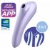 Satisfyer Dual Plezier - slimme luchtgolf 2in1 vibrator (paars)