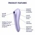 Satisfyer Dual Plezier - slimme luchtgolf 2in1 vibrator (paars)